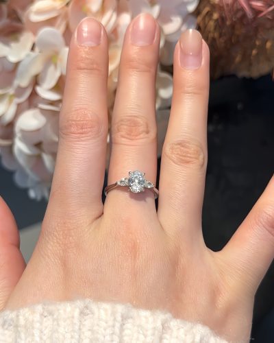 Eternal Embrace Oval Lab-Grown Diamond Engagement Ring photo review