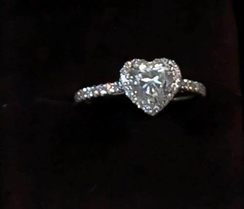 Love's Aspiration Heart-Shaped Lab-Grown Diamond Engagement Ring photo review