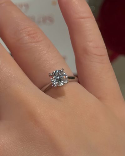 Endless Love Round Lab-Grown Diamond Engagement Ring photo review