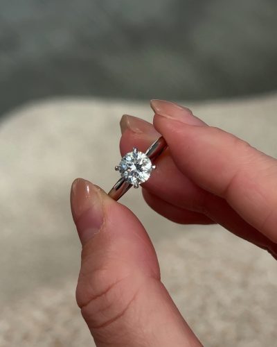 Endless Love Round Lab-Grown Diamond Engagement Ring photo review