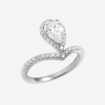 Aether’s Embrace Pear-Shaped Lab-Grown Diamond Engagement Ring - Image 5