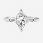 Celestial Glow Marquise-Cut Lab-Grown Diamond Engagement Ring
