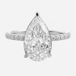 Celestial Love Pear-Shaped Lab-Grown Diamond Engagement Ring