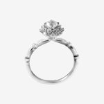 Stellar Bloom Round Lab-Grown Diamond Engagement Ring - Image 4