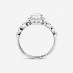 Radiant Heart Pear-Shaped Lab-Grown Diamond Engagement Ring - Image 4