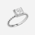 Squared Brilliance Princess-Cut Lab-Grown Diamond Engagement Ring - Image 5