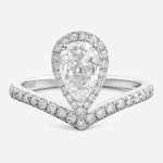 Aether’s Embrace Pear-Shaped Lab-Grown Diamond Engagement Ring
