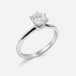 True Heart Round Lab-Grown Diamond Engagement Ring - Image 5