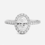 Whispered Love Oval Lab-Grown Diamond Engagement Ring