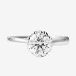 Heart's Embrace Round Lab-Grown Diamond Engagement Ring