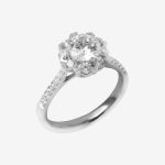 Radiant Bloom Round Lab-Grown Diamond Engagement Ring - Image 4