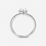 Aether’s Embrace Pear-Shaped Lab-Grown Diamond Engagement Ring - Image 4
