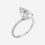 Celestial Love Pear-Shaped Lab-Grown Diamond Engagement Ring - Image 5