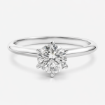 True Heart Round Lab-Grown Diamond Engagement Ring