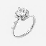 Onetruering Radiance Round Lab-Grown Diamond Engagement Ring - Image 5