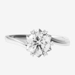 Eternal Bloom Round Lab-Grown Diamond Engagement Ring
