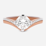 OTR Bloom Round Lab-Grown Diamond Engagement Ring