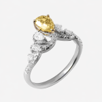 OTR Lysia Pear-Shaped Lab-Grown Diamond Engagement Ring - Image 5
