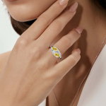 OTR Mirage Pear-Shaped Lab-Grown Diamond Engagement Ring - Image 2