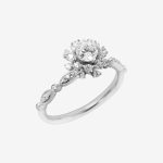Stellar Bloom Round Lab-Grown Diamond Engagement Ring - Image 5