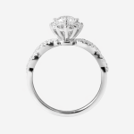 Onetruering Luminara Round Lab-Grown Diamond Engagement Ring - Image 4