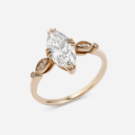 Celestia Marquise-Cut Lab-Grown Diamond Engagement Ring - Image 5