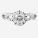 Onetruering Luminara Round Lab-Grown Diamond Engagement Ring