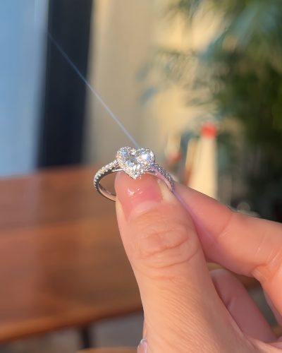 Heart's Desir Heart-Shaped Lab-Grown Diamond Engagement Ring photo review
