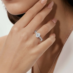 Twist Radiance Oval Lab-Grown Diamond Engagement Ring - Image 2