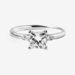 Princess Pavé Princess-Cut Lab-Grown Diamond Engagement Ring