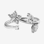 Bloom Cuff Pear-Shaped Lab-Grown Diamond Engagement Ring