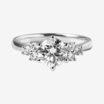 Cluster Gleam Round Lab-Grown Diamond Engagement Ring