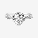 Petal Solitaire Round Lab-Grown Diamond Engagement Ring
