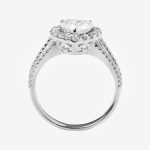 Heartbeam Halo Band Heart-Cut Lab-Grown Diamond Engagement Ring - Image 5