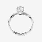 Twist Radiance Oval Lab-Grown Diamond Engagement Ring - Image 5