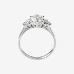 Cluster Gleam Round Lab-Grown Diamond Engagement Ring - Image 4