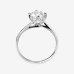 Heart Claw Round Lab-Grown Diamond Engagement Ring - Image 4