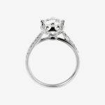 Petal Solitaire Round Lab-Grown Diamond Engagement Ring - Image 4
