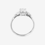Rectangular Cluster Emerald-Cut Lab-Grown Diamond Engagement Ring - Image 4