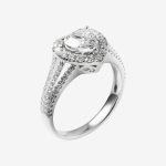 Heartbeam Halo Band Heart-Cut Lab-Grown Diamond Engagement Ring - Image 4