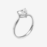 Heart Twist Heart-Shaped Lab-Grown Diamond Engagement Ring - Image 3