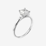 Princess Pavé Princess-Cut Lab-Grown Diamond Engagement Ring - Image 4
