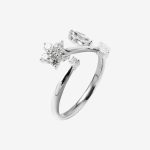 Bloom Cuff Pear-Shaped Lab-Grown Diamond Engagement Ring - Image 5
