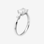 Princess Accent Radiant-Cut Lab-Grown Diamond Engagement Ring - Image 5