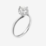 Heart Claw Round Lab-Grown Diamond Engagement Ring - Image 5