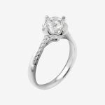 Petal Solitaire Round Lab-Grown Diamond Engagement Ring - Image 5