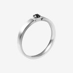 Obsidian Minimal Band Men’s wedding rings - Image 5